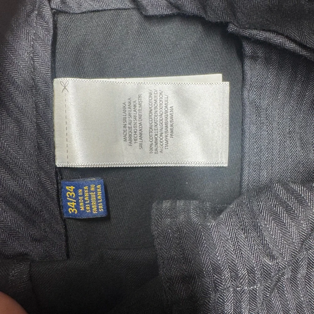 Polo Ralph Lauren Chinos 34/34 Black Excellent Classic Fit Cotton Twill (2101)